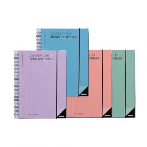 Additio DP-P232 - Bloc-notes pour toutes les classes, 17 x 24 cm, couleurs assorties, 1 pièce
