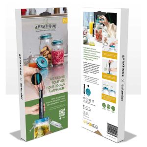 6 Kit Pompe + 3 Couvercles Sous Vide Pour Bocaux - Le Pratique