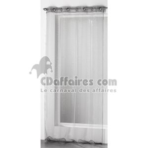 Image de Silvery - Voilage organza 140 x 240 cm avec fils argents