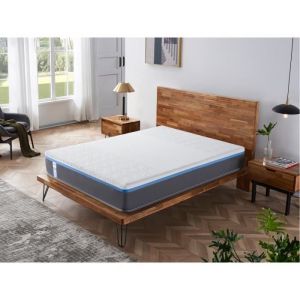 Matelas ypsilon - Hybride : Latex Naturel & Mémoire de Forme - Épaisseur 28cm – Soutien Ferme & Durable- 90x190 cm - Confort Souple