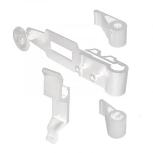 Tirard & Burgaud Accessoires pour Espagnolette de Volet Battant Système de Fermeture pour Volet battant et Persienne Blanc mat en matière Polyamide Résistante Longue