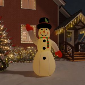 VidaXL Bonhomme de neige gonflable avec LED 370 cm