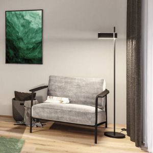 Paulmann 79988 Lampadaire LED 3-Step-Dim Jagun 2700 K 1250lm 20,4W Anthracite, Plastique, Métal luminaire en Feutre, 20.4 W