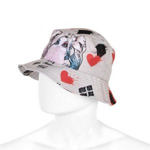 Karactermania Harley Quinn Mad Love-Bonnet Enfant Bucket, Beige, 25 x 15 cm