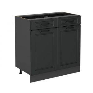 Meuble cuisine R-Line, Anthracite campagne, 80cm sans PT, Vicco