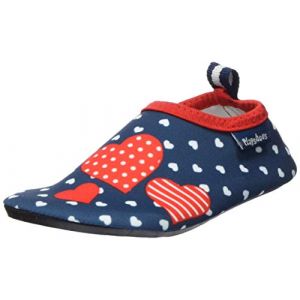 Playshoes Chaussures d'eau coeurs protection UV marine