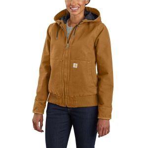 Carhartt Women's Washed Duck Active Jacket - Veste de loisirs taille L, brun