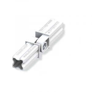 Cis Connecteur articul&eacute; blanc 23.5mm 2 embouts pour tube alu et pvc