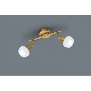 Trio Plafonnier -Leuchten Trumpet Laiton, 2 lumi&egrave;res - Campagne - Int&eacute;rieur - TRUMPET - D&eacute;lai de livraison moyen: 6 &agrave; 10 jours ouvr&eacute;s. Port gratuit France m&eacute;tropolitaine et Belgique d&egrave;s 100 &euro;.