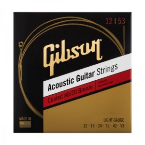Gibson COATED 80/20 BRONZE ACOUSTIC LIGHT 12-53