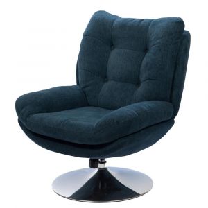 Amadeus Fauteuil Magnum Bleu Chrome
