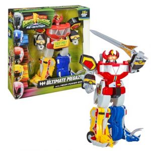 Power Rangers, Figurine g&eacute;ante articul&eacute;e, avec Accessoires et Fonctions &eacute;lectroniques, 30 cm, Mod&egrave;le Megazord, pour Les Enfants d&egrave;s 4 Ans, PWG01