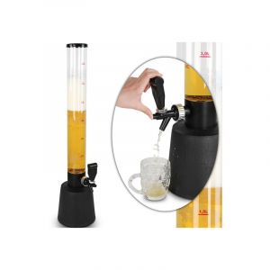 Jago Girafe à Bière - Lot au Choix, avec Robinet, Capacité Max. 3.5 l, Hauteur env. 90 cm, en Plastique sans BPA - Distributeur, Colonne à Bière, Boissons, Vin