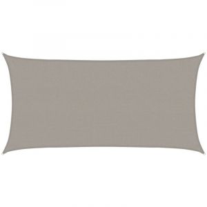 VidaXL Voile d'ombrage 160 g/m² rectangulaire gris clair 2x3,5 m PEHD