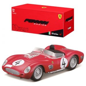 Bburago | Ferrari Racing 250 TestaRossa 1959 &eacute;dition Collection | Reproduction de Voiture Miniature &agrave; &eacute;chelle 1/43 | Rouge | Jouet pour Enfant &agrave; Collectionner | 18-36307