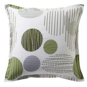 Taie d'oreiller coton BAXLEY - vert kaki