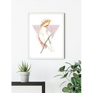 Komar Affiche d'art - Cute Cacadoo - Taille: 40 x 50 cm - coloré