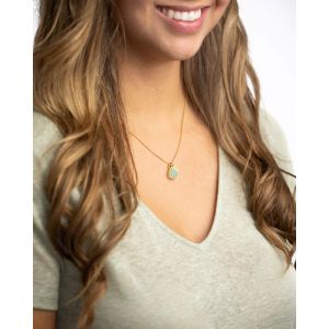 Collier zoya green aventurine