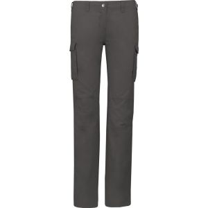 Kariban Pack 20 Pantalon leger multipoches femme Light Charcoal K746 - Taille 10 UK (36)