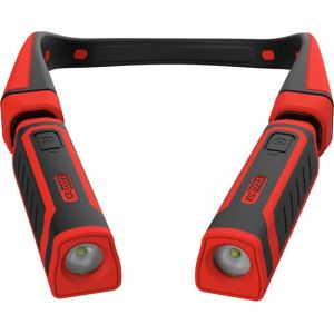 KS Tools 150.4630 eQi UltimateBEAM Lampe de nuque 2 en 1 avec deux lampes de travail amovibles de 180 lumens chacune