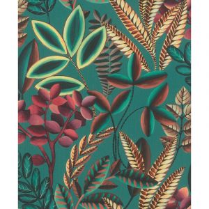 Décorama 485547 Papier Peint Vinyl Grainé sur Intissé Univers Végétal Vert