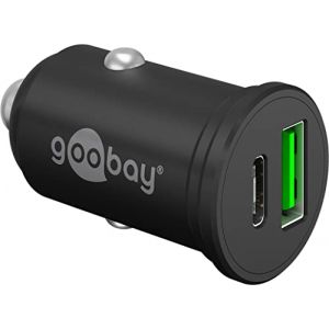 Goobay Chargeur de voiture USB-A/USB-C PD (48 W) sur prise allume-cigare (Noir)