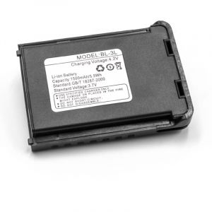 Vhbw Li-Ion batterie 1500mAh (3.7V) pour radio talkie-walkie Baofeng UV-3R, UV-3R Mark ii, UV-3R+