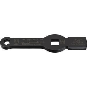 Hazet Clé à frapper TORX avec 2 surfaces de frappe - Carré creux 20 mm (3/4 pouce) - Profil TORX extérieur - Taille: E 18 - Longueur totale: 215 mm - 2872-E18