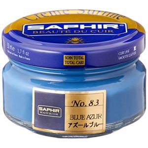 Image de Saphir Cirage Crème Surfine Pommadier, 50 ml BLEU AZUR