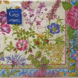 Image de Faïenceries de Gien Serviettes en papier Millefleurs