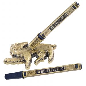 Image de The Noble Collection Harry Potter - Set stylo à bille et porte plume Hufflepuff