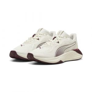 Puma Femme PWR Hybrid TR WNS Floral Ribbon Chaussure athlétique Tout Sport, Rubis Blanc Chaud Scintillant, 38.5 EU