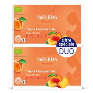 Weleda Tisane Allaitement bio Pêche Abricot 2x20 sachets