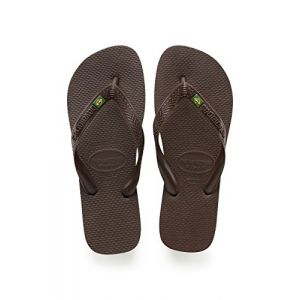 Image de Havaianas Brasil Logo, Tongs Mixte Adulte, Marron (Dark Brown), 35/36 EU (33/34 BR)