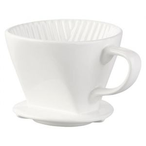 Rosenstein & Sohne : Porte-filtre &agrave; caf&eacute; en porcelaine pour filtre taille 2