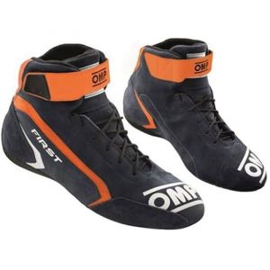 OMP First Fia 8856-2018 Chaussures Unisexes pour Adulte Bleu Marine/Orange Taille 41, Bleu, 41 EU