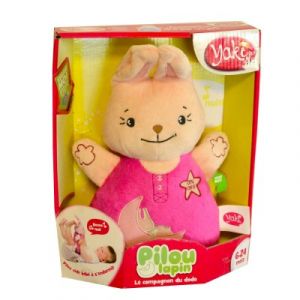 Peluche Pilou lapin rose
