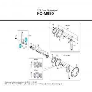 Shimano Vis de manivelle Hollowtech 2 - Y1E512100