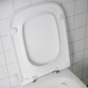 Ideal Standard Abattant WC avec Frein de Chute I.Life A T453101 Lunette de toilette Facile à installer Résistant Ne rouille Pas Fixations incluses Blanc