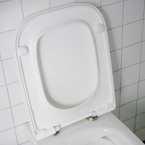 Image de Ideal Standard Abattant WC avec Frein de Chute I.Life A T453101 Lunette de toilette Facile à installer Résistant Ne rouille Pas Fixations incluses Blanc