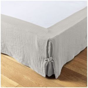 Cache sommier gaze de coton Gaia 90 x 190 cm Nuage