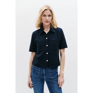 Image de T-shirt Tobias bleu marine femme