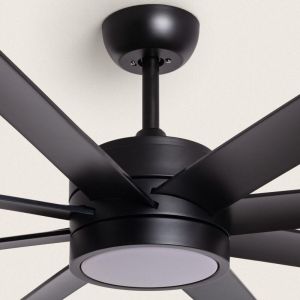 Ventilateur de Plafond Silencieux Hidra Noir 157cm Motor DC Avec lumière, Télécommande, Wifi: False