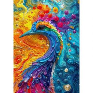 Puzzle 1000 pièces : Plumes de marbre