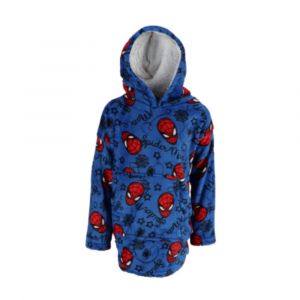 Marvel Pull Plaid Spiderman Enfant Garcon Sweat Oversize En Polaire Taille Unique (Taille Taille Unique,Couleur Bleu)