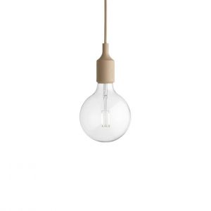 Image de Muuto Suspension E27 beige nude en matière plastique
