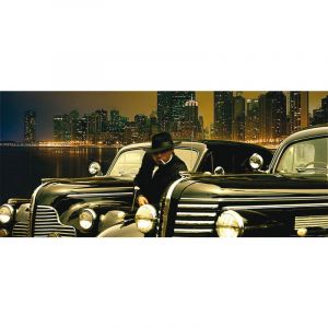 AG Chic o Gangsters, photo murale intiss&eacute;e, 202 x 90 cm, 1 part ART