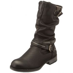 Mustang 1139-624, Botte mi-Mollet Femme, Noir, 39 EU