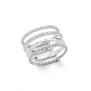 Image de s.Oliver Femme 925 Argent Oxyde de Zirconium Blanc