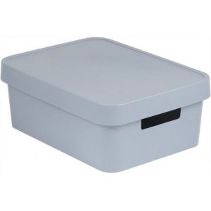 Curver INFINITY 11L Bac de rangement avec couvercle 36 x 14 x 27 cm gris 04752-099